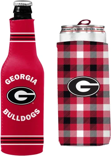 Vista 95 de College Team Color Logo Can & Bottle Holder Insulator Beverage Cooler Set