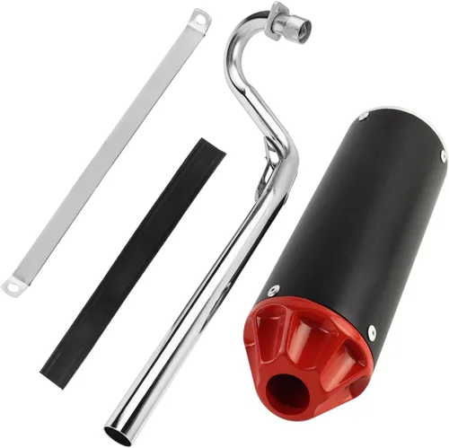 FLYPIG Silenciador de tubo de escape de motocross de 1.102 in para XR50 CRF50 50cc 70cc 90cc 110cc 125cc SSR110 SSR125 TRX90 CRF70 XL70 Taotao DB14