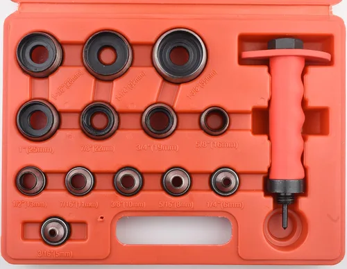 Vista 4 de Juego de herramientas de punzón hueco afilado 13 Agujero de junta de cuero