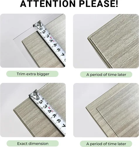 Vista 8 de ETECHMART Protector de mesa de plástico transparente rectangular de 12 x 24 pulgadas, protector de mesa grueso impermeable transparente para mesa