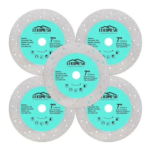 Vista 14 de Disco de pulido de losa de roca – Disco cortador de vidrio de 3 pulgadas, hoja de corte de granito, muela de diamante para losa de roca, piedra