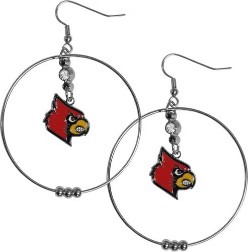 Vista 20 de Siskiyou Sports Pendientes de aro NCAA, 2 pulgadas