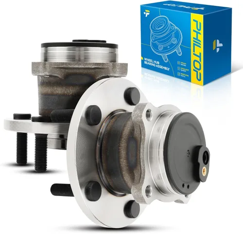 Vista 12 de PHILTOP 512257 Conjunto de cubo y rodamiento de rueda trasera de 5 orejetas para Civic 2006 2007 2008 2009 2010 2011, 2 piezas con ABS