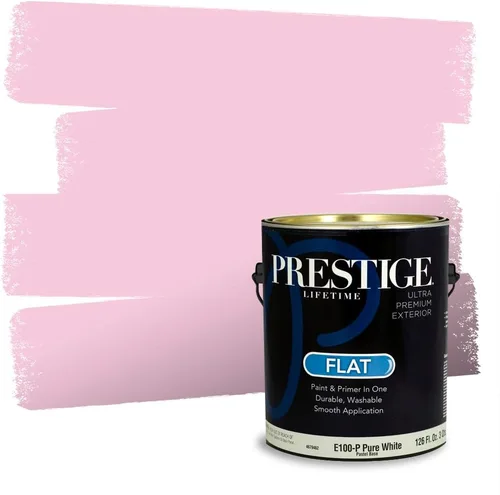 Vista 243 de Prestige Paints Pintura exterior e imprimación en uno, 1 galón, plano, coincidencia comparable de Valspar* Amber Rose*