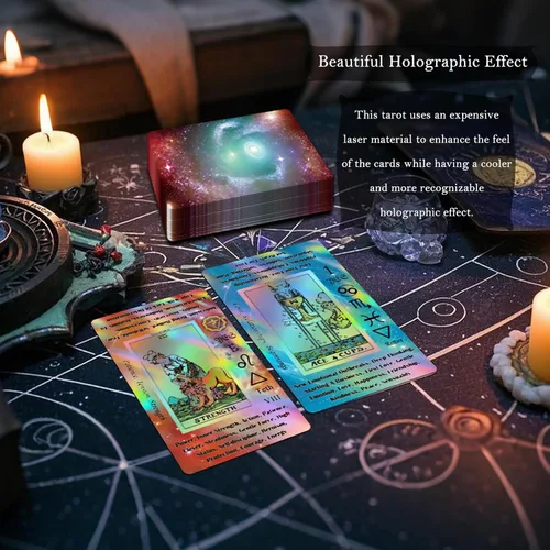 Vista 4 de Smoostart Cartas del Tarot (universo misterioso holográfico con significados en las cartas)