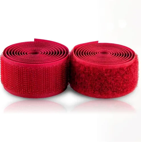 Vista 60 de Cinta de velcro beige de nailon de 1 pulgada de ancho, no adhesiva, 5 yardas de longitud, juego de cierres de cinta entrelazada para bolsos, ropa