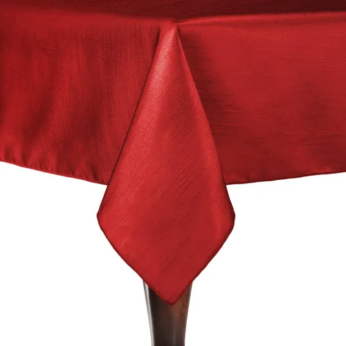 Vista 51 de Ultimate Textile - Paquete de 2 manteles rectangulares reversibles de satén Shantung - Majestic - Mantel rectangular de 60 x 120 pulgadas