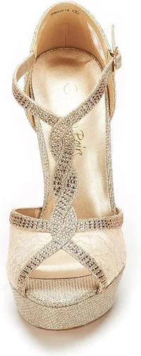 Vista 3 de DREAM PAIRS Women's Heeled Sandals Pump