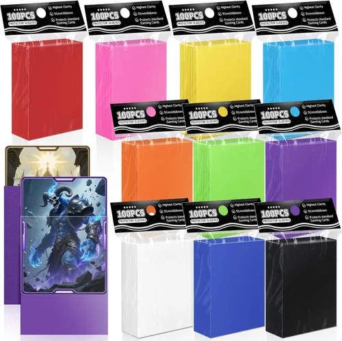 1000 unidades de fundas para cartas coleccionables TiopLior, funda mate perfecta para MTG, protector suave para cartas deportivas, funda estándar