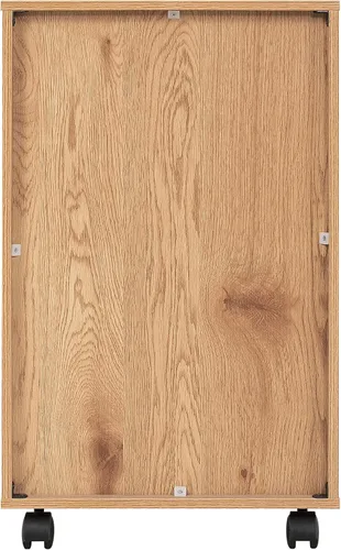 Vista 9 de Naomi Home Cómoda de 5 cajones para dormitorio, alta y elegante, con ruedas y estantes de almacenamiento, pequeña para guardarropa, para maquillaje