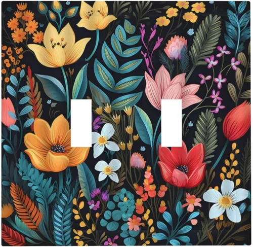 Vista 122 de Cubiertas de pared de estilo rústico occidental de madera puerta de granero herradura de hierro estrella placas de pared simple dúplex cubiertas