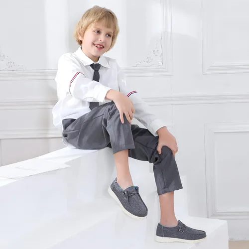 Vista 2 de firelli Mocasines para niños y niñas, zapatos de lona para caminar, zapatos escolares