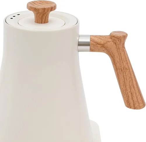 Vista 8 de Hervidor eléctrico de cuello de cisne, control de temperatura de ± 1 ℉ para verter sobre café y té, tetera eléctrica de 1200 W con pantalla LED