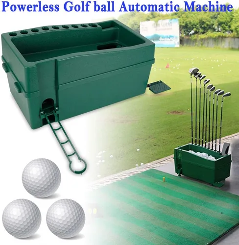 Vista 2 de Dispensador automático de pelotas de golf, electricidad sin potencia-menos requerida Golf Practicing Training Pitching Machine