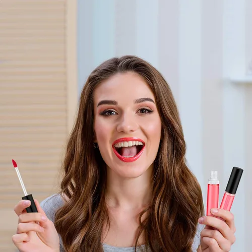 Vista 3 de Nuanchu 100 tubos de brillo de labios de 0.3 fl oz (0.3 fl oz) a granel, recipientes de plástico vacíos para brillo de labios, tubos transparentes