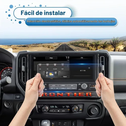 Vista 7 de 2025 2026 Frontier Protector de pantalla para Nissan Frontier (SV/SL/Pro-X/Pro-4X) Pantalla táctil de 12.3 pulgadas, vidrio templado 9H 2026 12.2 in