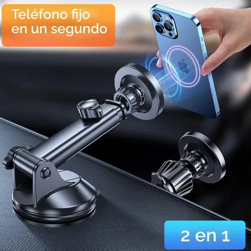 Vista 6 de Coolpow para Soporte de Coche MagSafe【Parabrisas+Ventilación+Tablero】Soporte Magnético de Teléfono para Coche Soporte de Montaje de Teléfono
