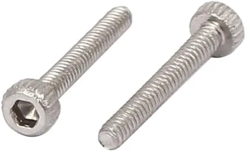 Vista 2 de uxcell M1.0.157x0.394 in 0.012 in Paso 304 Tornillo de cabeza hexagonal de acero inoxidable DIN912 60pcs