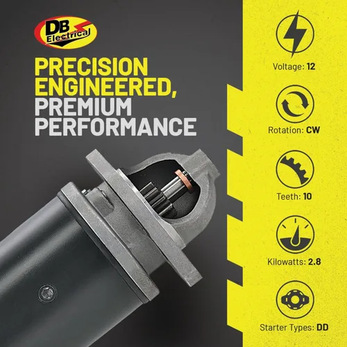 Vista 8 de DB Electrical Motor de arranque 410-30044 compatible con/reemplazo para Ford Farm Diesel Tractor 2000 3000 4000 5000, retroexcavadora de casos, New