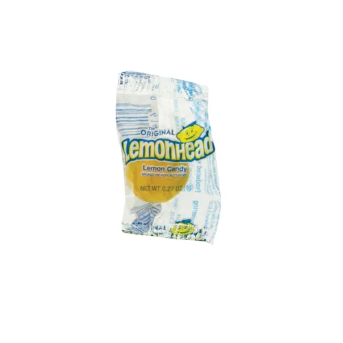 Vista 2 de Lemonheads - Paquete a granel de 180 unidades Caramelos duros con sabor a limón envueltos individualmente en tina de plástico reutilizable