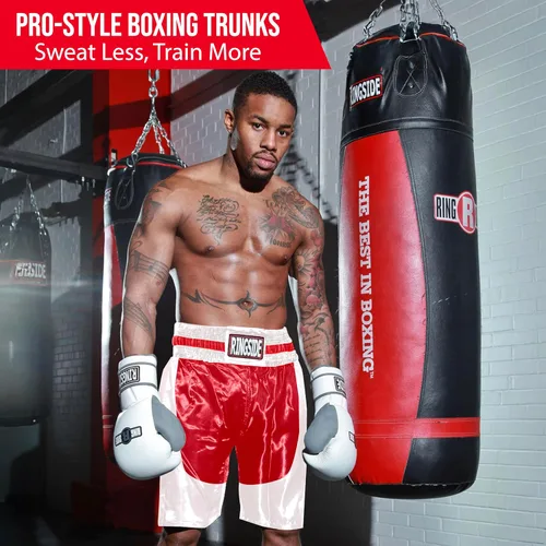 Vista 3 de Ringside Pro-Style Boxing Trunks, Satin Shorts for Men and Women, Ideal for Boxing, MMA, Muay Thai