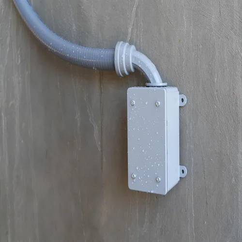 Vista 3 de Woods 55082621 - Conducto metálico flexible hermético, color gris