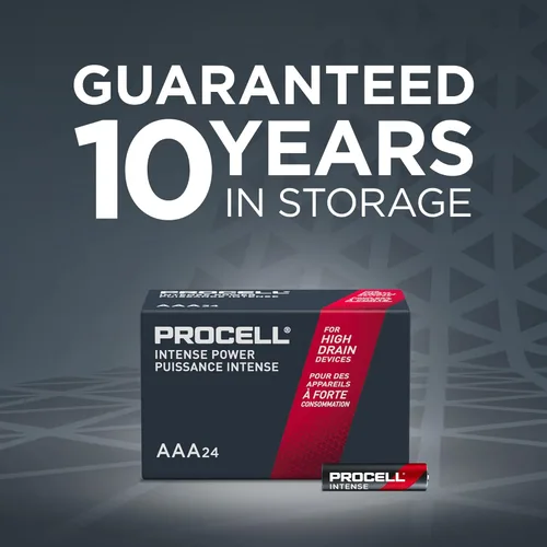 Vista 5 de PROCELL Pilas alcalinas AAA intensas, AAA alcalinas de 1.5 V para dispositivos profesionales de alto drenaje, batería triple A con potencia de larga