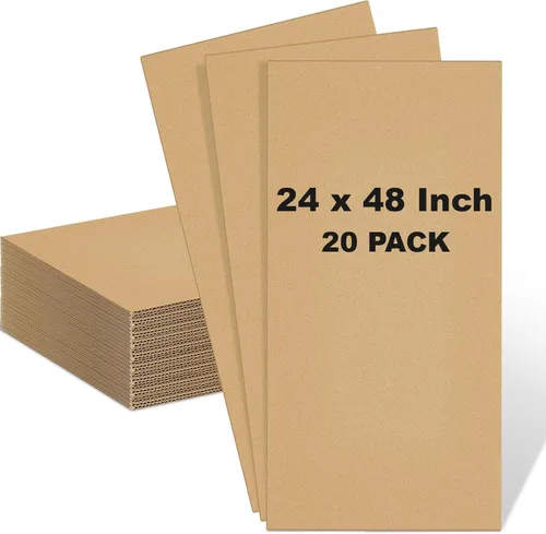 Vista 23 de Henoyso Paquete de 110 hojas de cartón corrugado de 4 x 6 pulgadas, hojas de cartón planas, insertos de embalaje, insertos cuadrados planos