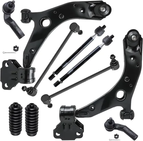 Vista 191 de Detroit Axle - Kit de suspensión delantera de 10 piezas para Ford Freestar Mercury Monterey 04-07, 2 brazos de control inferiores con rótula 4