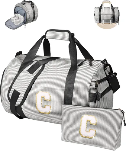 Vista 15 de Regalo para Adolescentes, Bolsa de Viaje para Niñas, Bolsas de Fin de Semana para Niños con Compartimento para Zapatos, Bolsa de Fin de Semana