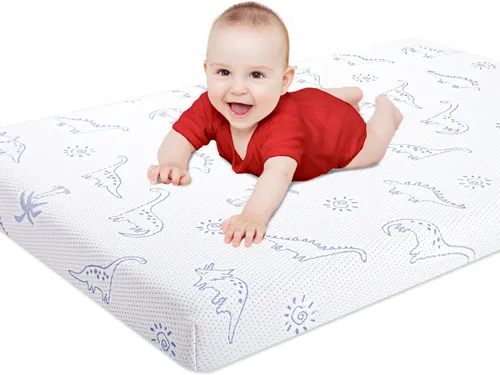 Mochen Pack and Play Mattress, 38"x26" Dual-Sided Firm&Soft Memory Foam Pack n Play Mattresses Pad, Breathable Mattress for Pack n Play with