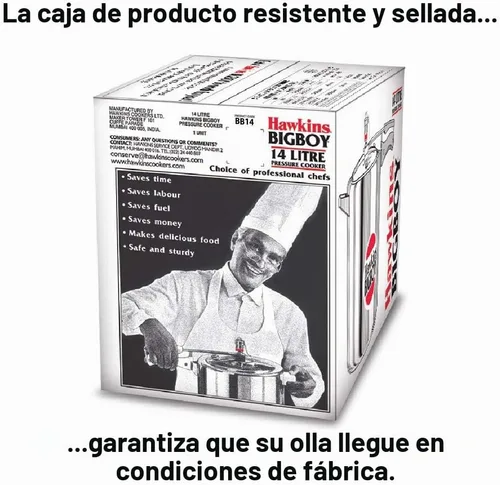 Vista 5 de Hawkins Bigboy - Olla a presión de aluminio, 14 litros