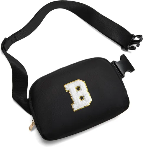 Vista 35 de Gitus Regalos de cumpleaños para niñas de 8, 9, 10, 11, 12, 13 años, cangurera personalizada, bolsa cruzada con letra inicial, bolsa para cinturón