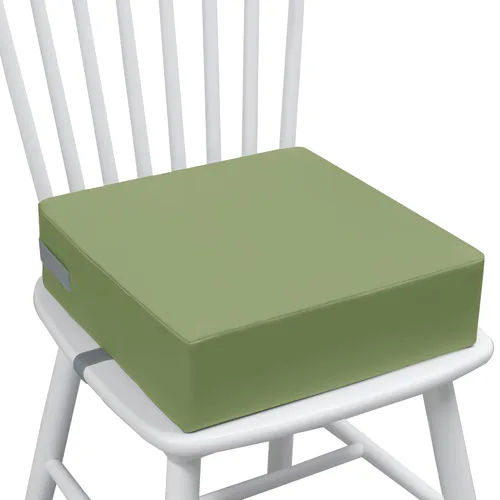 Vista 19 de Eiury Asiento elevador para bebé para mesa de comedor y silla de cocina, cojín de PU impermeable y antiarañazos, parte inferior antideslizante