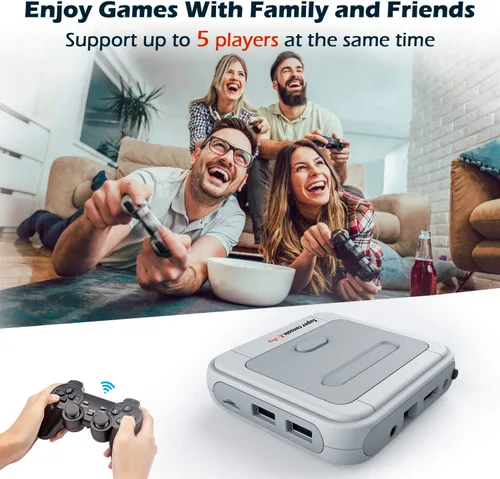 Vista 3 de Kinhank Super Console X - Consolas de juegos retro integradas en más de 95,000 juegos clásicos, compatibles con PS1PS2PSPMAME, consola