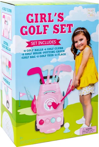 Vista 3 de Hapinest Juego de golf para niña pequeña, color rosa