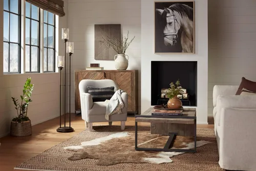 Vista 8 de Ravenna - Arte de pared rectangular de madera marrón de 31 1/2 pulgadas de alto Dahlia Studios