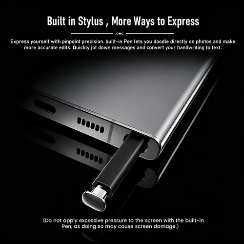 Teléfono inteligente C24U, teléfono desbloqueado de 8 GB+256 GB Android 14, procesador rápido Snapdragon 8 Elite, batería de 6800 mAh, S Pen Gris