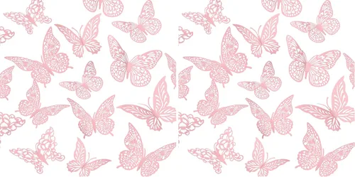 Vista 11 de Decoración de pared de mariposa dorada 3D, 3 tamaños, 4 estilos, decoraciones de fiesta de mariposas, decoraciones de pasteles, calcomanías