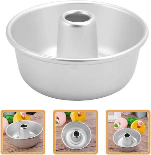 Vista 5 de Molde para donas de libra moldes de postre Moldes de postre Molde de donas individuales Moldes de pastel redondo Molde de aluminio para donas Molde