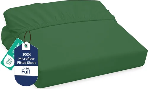 Vista 41 de Royale Linens Sábana bajera ajustable individual – Microfibra cepillada ultrasuave de 1800 hilos – Sábanas inferiores de lujo para hotel – No se