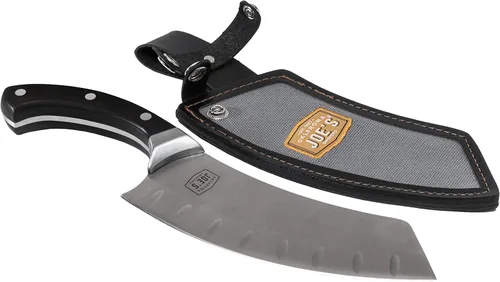 Vista 2 de Oklahoma Joe's Blacksmith Cleaver & Chef Knife con funda y guantes desechables para barbacoa, 50