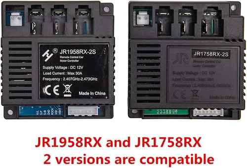 Vista 2 de JR1758RX-2S Niños Powered Ride on Car 2.4G Bluetooth Control remoto y receptor Kit controlador caja de control Accesorios para niños eléctrico Ride