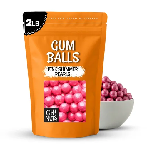 Vista 15 de Bolas de chicle para bufé de dulces y recuerdos de fiesta, 2 libras saborizadas de 1 pulgada, bolas de chicle de boda - Oh! Nuts