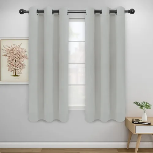 Vista 729 de Easy-Going - Cortinas opacas para dormitorio, aislamiento térmico sólido con ojales, cortinas de ventana para reducción de ruido, cortinas