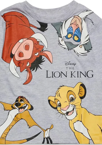 Vista 5 de Disney Lion King - Paquete de 2 camisetas gráficas de manga larga para niños pequeños, Amarillo