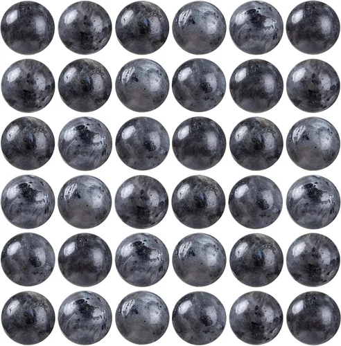 Vista 19 de 100 piezas de cuentas de piedra natural de 6 mm, turquesa africana redonda, cuentas sueltas de gema con cordón elástico para hacer pulseras