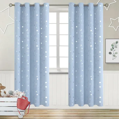 Vista 97 de BGment Cortinas cortas para ventanas, cortinas opacas pequeñas de 45 pulgadas para dormitorio, cortinas de oscurecimiento de habitación