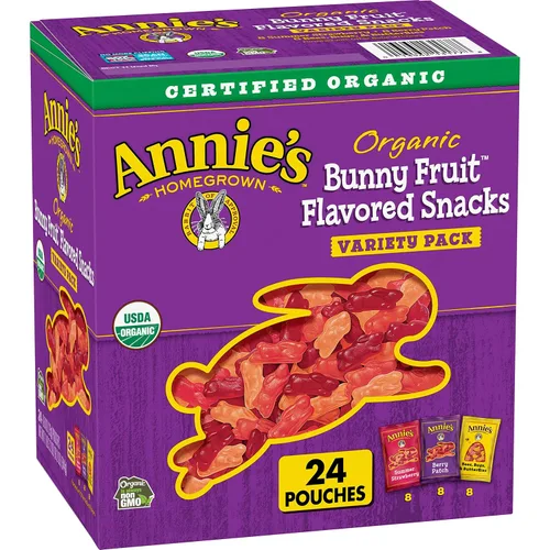 Vista 19 de Bocadillos Orgánicos Building Blocks de Annie's con Sabor a Fruta, Sabores de Frutas Variados, Sin Gluten, 10 Bolsas, 7 oz