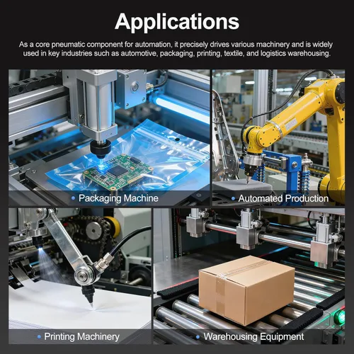 Vista 9 de Baomain Colector de válvula electromagnética de 3 estaciones, 12V DC 5 vías 2 posiciones válvula neumática de aire, solenoide triple, puerto PT